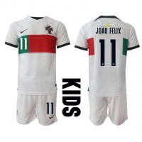 Portugal Joao Felix #11 Gostujuci Dres za djecu SP 2022 Kratak Rukav (+ Kratke hlače)